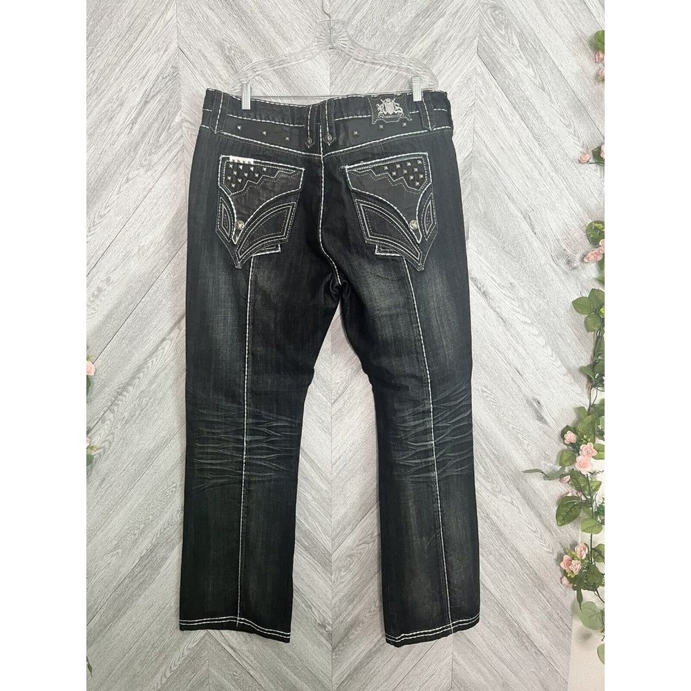 Rebel Edge Patchwork & Leather Jeans